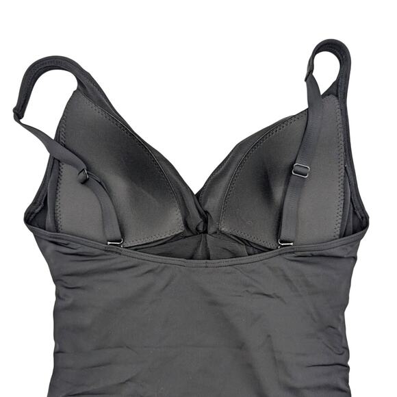Sea Level Women's Cross Front One Piece Swimsuit Sleeveless Black Size US6 - Picture 5 of 9